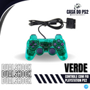 CONTROLE COM FIO PLAYSTATION PS2 [ DUALSHOCK ]