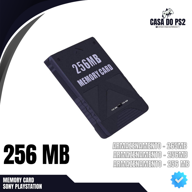 MEMORY CARD SONY PLAYSTATION [ARMAZENAMENTO - 256MB]