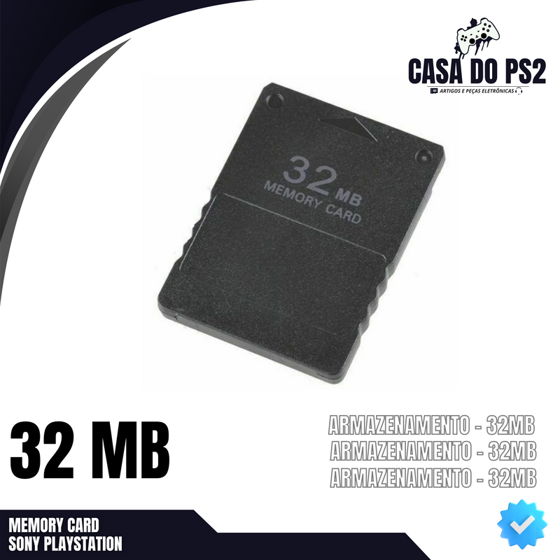 MEMORY CARD SONY PLAYSTATION [ARMAZENAMENTO - 16MB]