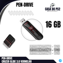 PEN-DRIVE CRUZER GLIDE 3.0 VERMELHO [ARMAZENAMENTO - 16GB]